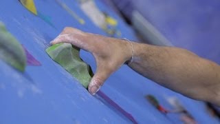 How to Grip Indoor Climbing Holds  Rock Climbing [upl. by Haduhey]