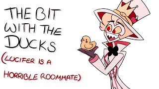 Lucifer is a horrible roommate The bit with the ducks by James Veitch Hazbin Hotel animatic [upl. by Filomena]