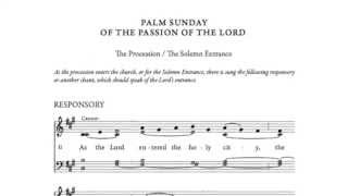 Palm Procession  Antiphon on Entrance in Church [upl. by Newkirk852]