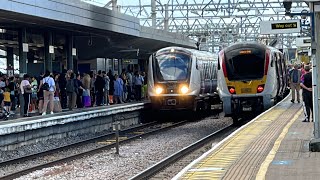 Greater Anglia C2C Elizabeth Line Central Line and LO Trains at Stratford on August 19th 2023 [upl. by Oric205]