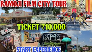 Ramoji Film City Tour  Ticket ₹10000 🤑 Star Experience Package  Jena Babu Vlogs [upl. by Rilda]