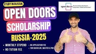 Open Doors Scholarship for Bachelor Master amp PhD  Step by Step guide [upl. by Enitsenrae560]