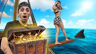 LAST To Walk The Plank Wins Mystery Treasure Chest  Challenge [upl. by Zysk]