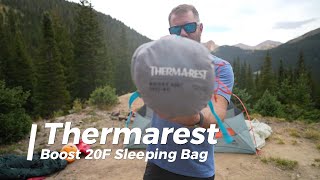 Thermarest Boost 20F Sleeping Bag Review  Adjustable Warmth [upl. by Lectra642]