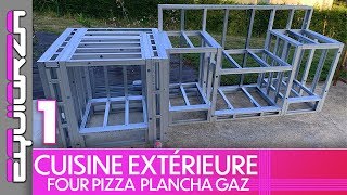 PROJET  Cuisine Extérieure  Four à Pizza  Plancha  DIY Outdoor Kitchen  PART 1 [upl. by Maddie786]