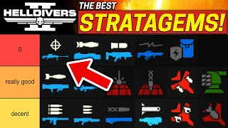 The OFFICIAL Best Stratagems Tier List in Helldivers 2 [upl. by Aksehcnarf]