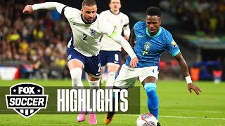 England vs Brazil International Friendly Highlights  FOX Soccer [upl. by Westfahl]