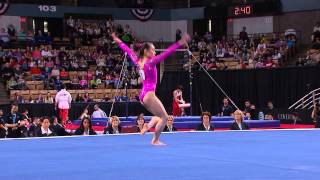 Katelyn Ohashi  Floor Exercise  2013 ATampT American Cup [upl. by Aihsena]