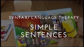 Speech and language therapy  grammatically correct sentences [upl. by Aliwt]