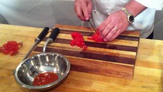 How to make Tomato Concassé [upl. by Nimsaj]