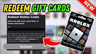 How To Redeem Gift Cards On Roblox 2024 UPDATED [upl. by Ferro]