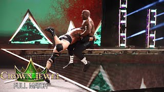 Goldberg vs Bobby Lashley  No Holds Barred Falls Count Anywhere Match WWE Crown Jewel 2021 [upl. by Nnahtebazile371]