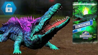 DEINOSUCHUS UNLOCKED DEINOSUCHUS VS SCORPIOS REX GEN 2 VS INDORAPTOR GEN 2  JURASSIC WORLD THE GAME [upl. by Nikolas]