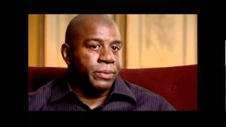 MAGIC AND BIRD  Magic Johnson gets emotional recalling Larry Birds concern when he contracts HIV [upl. by Ardel685]