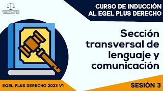 Sesión 3 Curso de inducción para el Egel Plus Derecho 2023 V1 ⚖️ [upl. by Noffets]