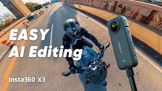 Insta360 X3  How to use Insta360 AI Editing in 3 minutes [upl. by Cherry]