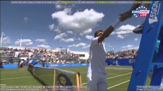 Aegon Open Nottingham I Championship point I Denis Istomin VS Sam querrey [upl. by Renaldo]