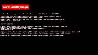 Falta el fichero cwindowssystem32configsystem [upl. by Niram]