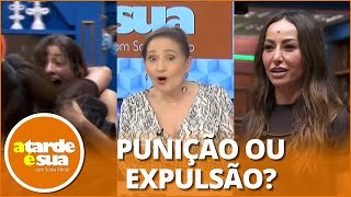 BBB24 Bia merece ser expulsa após derrubar Sabrina Sato Sonia Abrão opina [upl. by Sirronal]