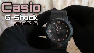 Reloj Casio G Shock Ga810b 1A4 Negro Con Oro Rosa Correa de resina [upl. by Aisekal]