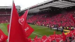 Man United v Swansea 12052013 pre amp post match from Stretford End Fergies last match at OT [upl. by Akihdar266]