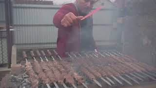 WILD BOAR MEAT on CHARCOAL [upl. by Konstantine90]