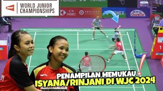 MENGKEREN Isyana Sahira MeidaRinjani Kwinara Nastine vs Chloe HoVeronica Yang  BWF WJC 2024 [upl. by Grous261]