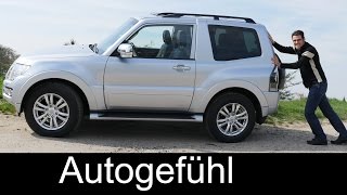 Mitsubishi Pajero Montero 3door compact FULL REVIEW test driven  Autogefühl [upl. by Aicel]