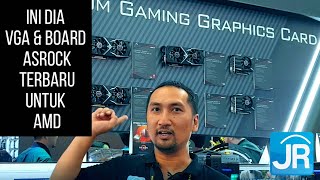 Asrock Booth in Computex New AMD Motherboards and Graphics Cards Indonesia [upl. by Eilis]