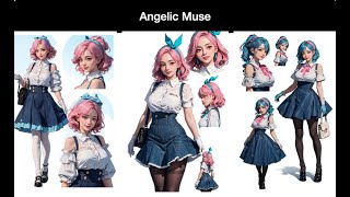 Concept Art  CC ON Angelic Muse art toon anime toon manga concept girl beauty cute [upl. by Abdulla]