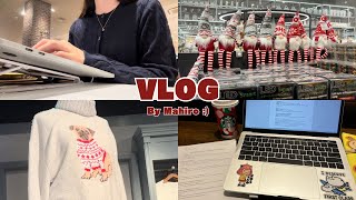 【VLOG】大学生の日常・⭐︎ スタバで勉強  クリスマスグッズ🎄🎅🏾 [upl. by Idyh979]