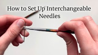 How to Set Up Interchangeable Knitting Needles  Lucinda Makes [upl. by Latin562]