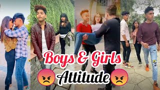 😡Boys And Girls Attitude Trending Video😡😡Best Tiktok video New Video😡 [upl. by Einra]