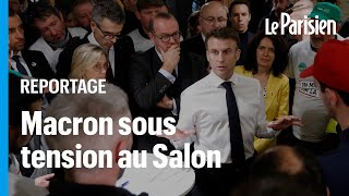 Huées heurts et « colère »  retour sur la journée sous tension de Macron au Salon [upl. by Kanal]