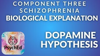 Biological explanation of schizophrenia  dopamine hypothesis [upl. by Kessler]