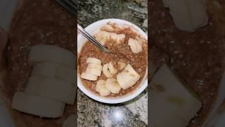 Protein Oats Recipe in 15 seconds 🍫 youtubeshorts gymreels fyp [upl. by Mihar]