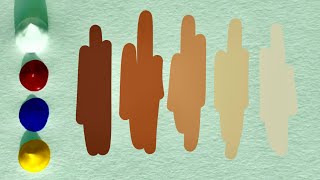 How To Make Skin Tone Using Primary Colors 🎨 Skin Tone Colors from Yellow Blue and Red Acrylic [upl. by Curzon]