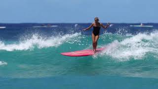 Waikiki SURFING  QUEENS Long boarders Paradise [upl. by Eveneg]