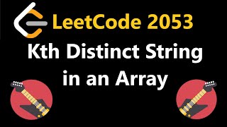 Kth Distinct String in an Array  Leetcode 2053  Python [upl. by Newkirk577]