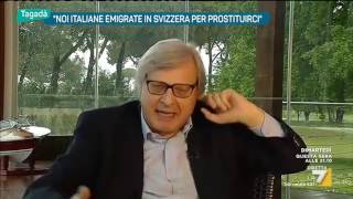 Vittorio Sgarbi Smettiamola di dire che ogni prostituta è schiava Luxuria batteva era forzata [upl. by Notreb999]