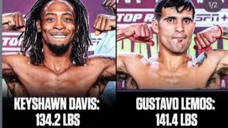 Keyshawn Davis vs Gustavo Lemos Boxing [upl. by Manard]