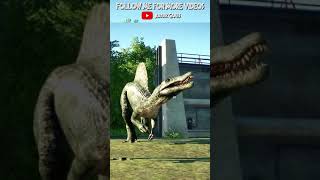 🦖Epic Fight SPINOSAURUS vs CARCHARODONTOSAURUS jurassicworld jwe2 dino dinosaur dinosaurios [upl. by Adnawuj224]