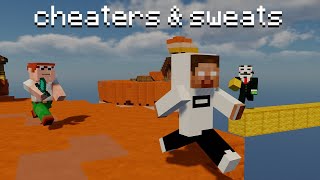 Beating Cheaters amp Sweats in Bedwars [upl. by Osi]