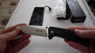 GANZO G722  BK Line Lock Folding Knife [upl. by Ydnew]