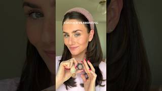 Contour vs bronzing mini tutorial contour makeuptutorial makeupforbeginners bronzer makeup [upl. by Llewoh]