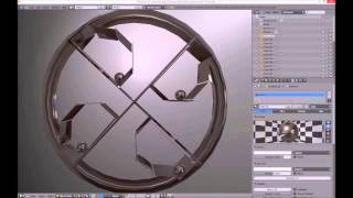 A Perpetual Motion Over Balanced Wheel Using Blender Game Engine Physics [upl. by Kellyann]