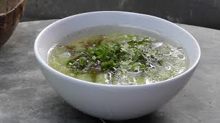 Vegan Vegetarisches Chinesisches Rezept Dong Gua  Wintermelonen Suppe [upl. by Ydderf]