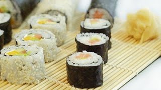 Sushi selber machen  Rezept und Anleitung [upl. by Yelrak]