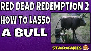 RED DEAD REDEMPTION 2 EPILOGUE  PART 1 FARMING FOR BEGINNERS  HOW TO LASSO A BULL  LASSO TUTORIAL [upl. by Ecyob]