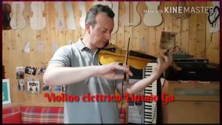 Violino elettrico di liuteriasilent violin luthierLiutaio Gabrieli Rubino violin maker [upl. by Ahcsropal913]